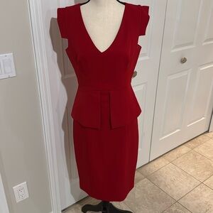 Black Halo Women Peplum Dress